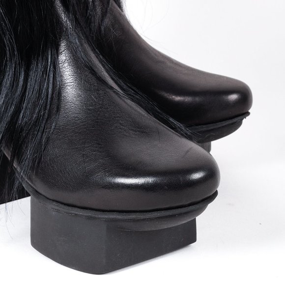 Trippen Happy Freak Black Leather Block Boots - Picture 6 of 11